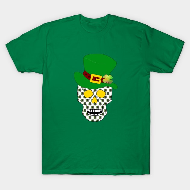 Irish Skull T-Shirt by SartorisArt1